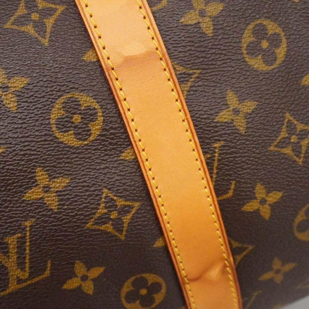 LOUIS VUITTON Brown Monogram Keepall 55 Boston Bag - Picture 11 of 14